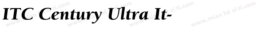 ITC Century Ultra It字体转换